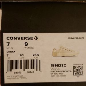 White leather Converse
